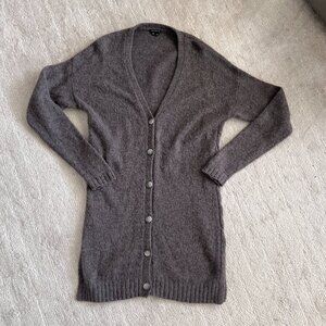 Theory Sweater Cardigan / Dress - Gray - Size Medium - Wool, Alpaca & Nylon
